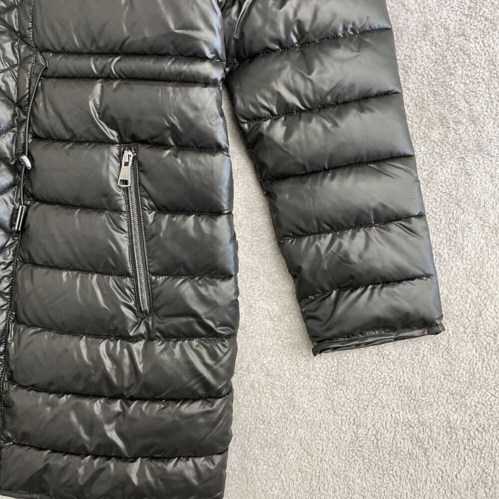 NEW Kenneth Cole New York Women's S Black Hooded Puffer Coat Polyester - Picture 9 of 12